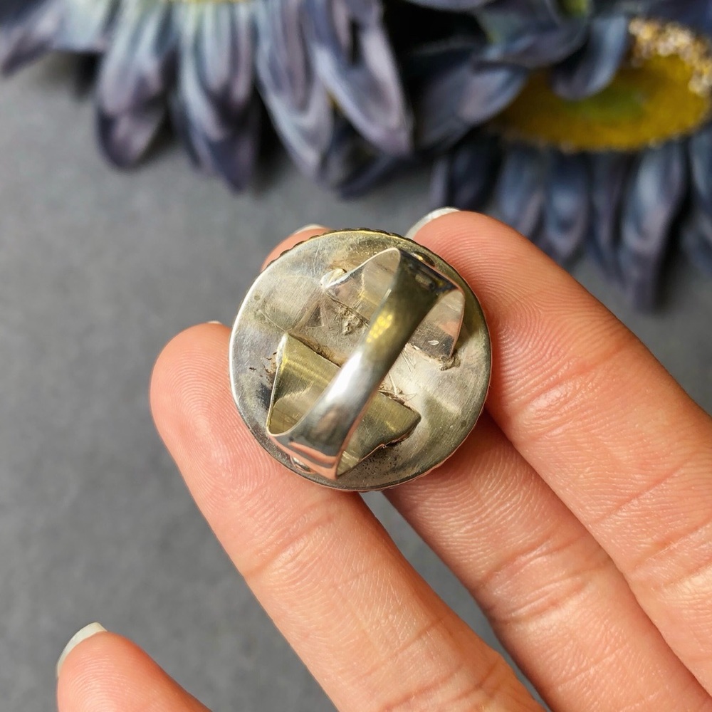 Clearancesterling Silver Engraved Ring - image 5